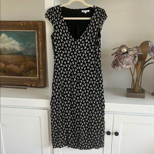 Reformation ribbon print Black Dress 6